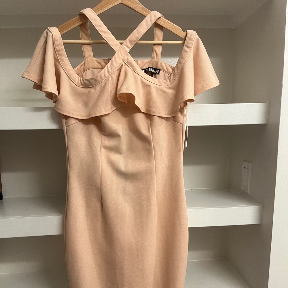 Midi length pink dress size 12
